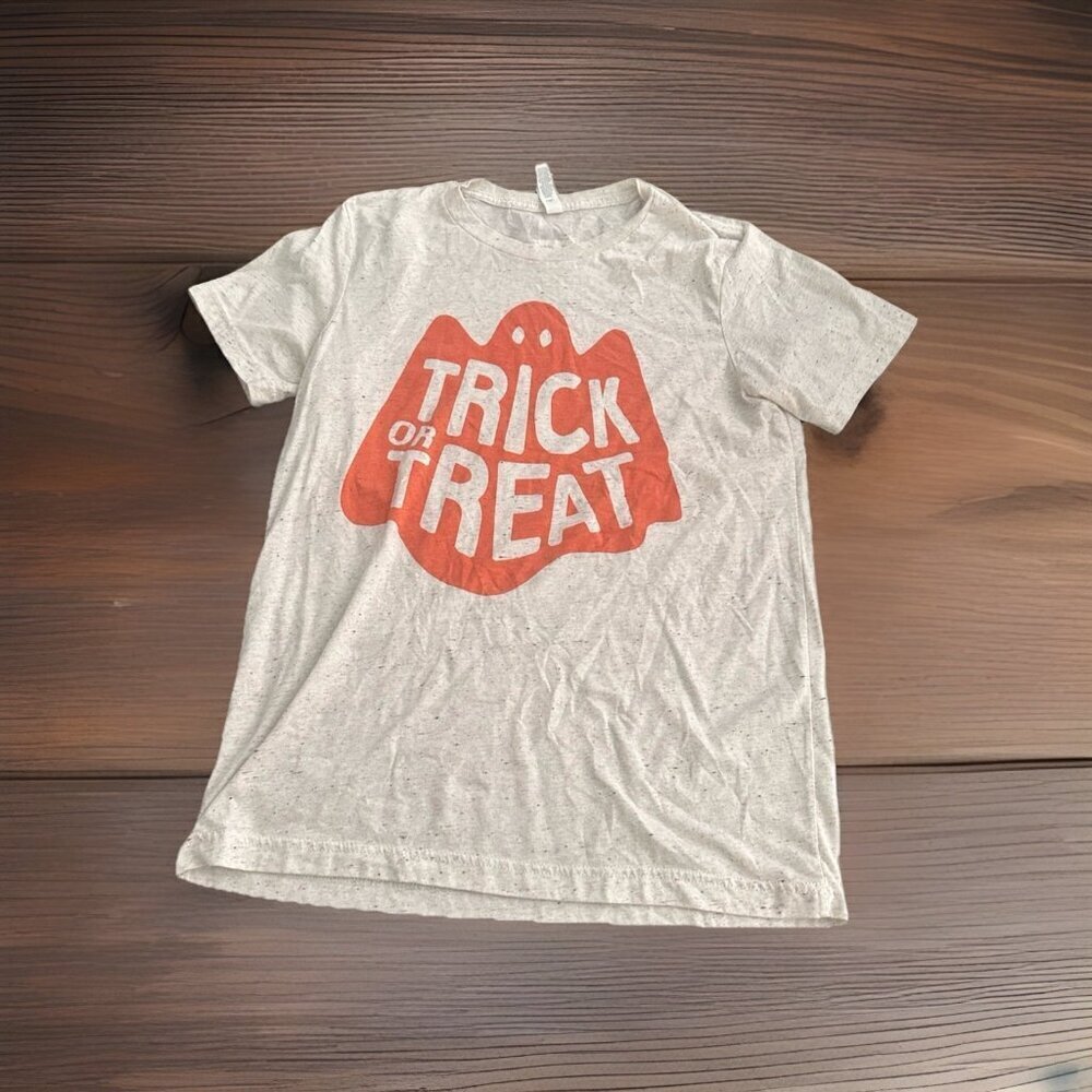 Women’s Trick Or Treat T-shirt Bella Canvas Wise Medium HALLOWEEN